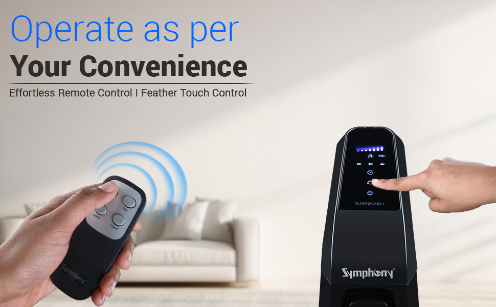 Symphony Surround B Personal Tower Fan | Silent Tower Fan for Home | BLDC