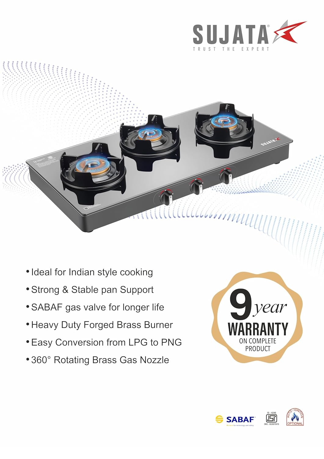 3 Burners