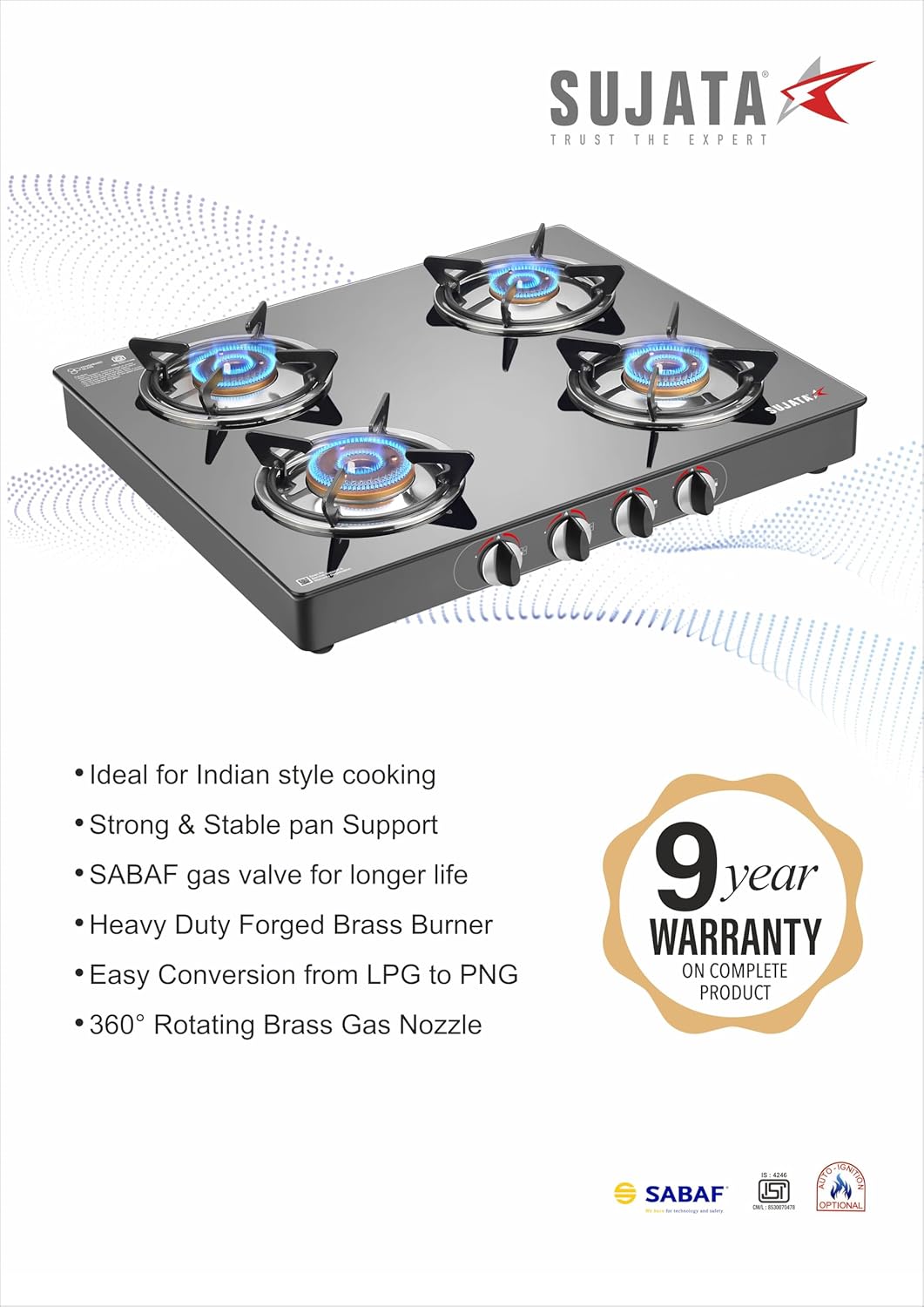 4 Burners 