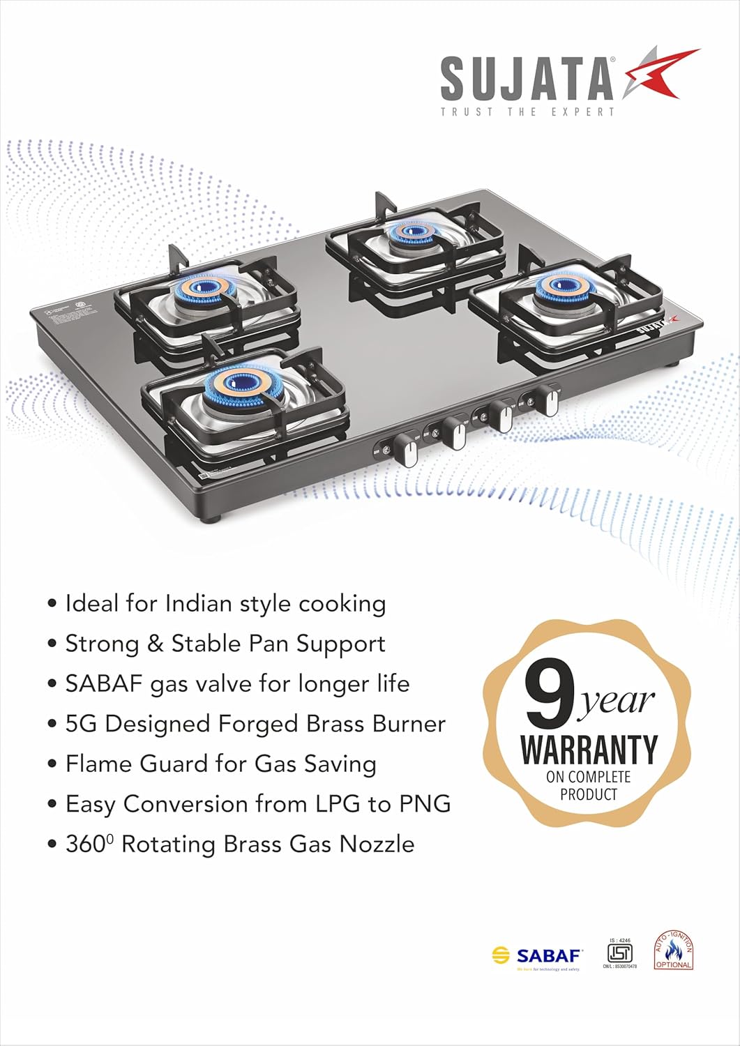 4 Burners