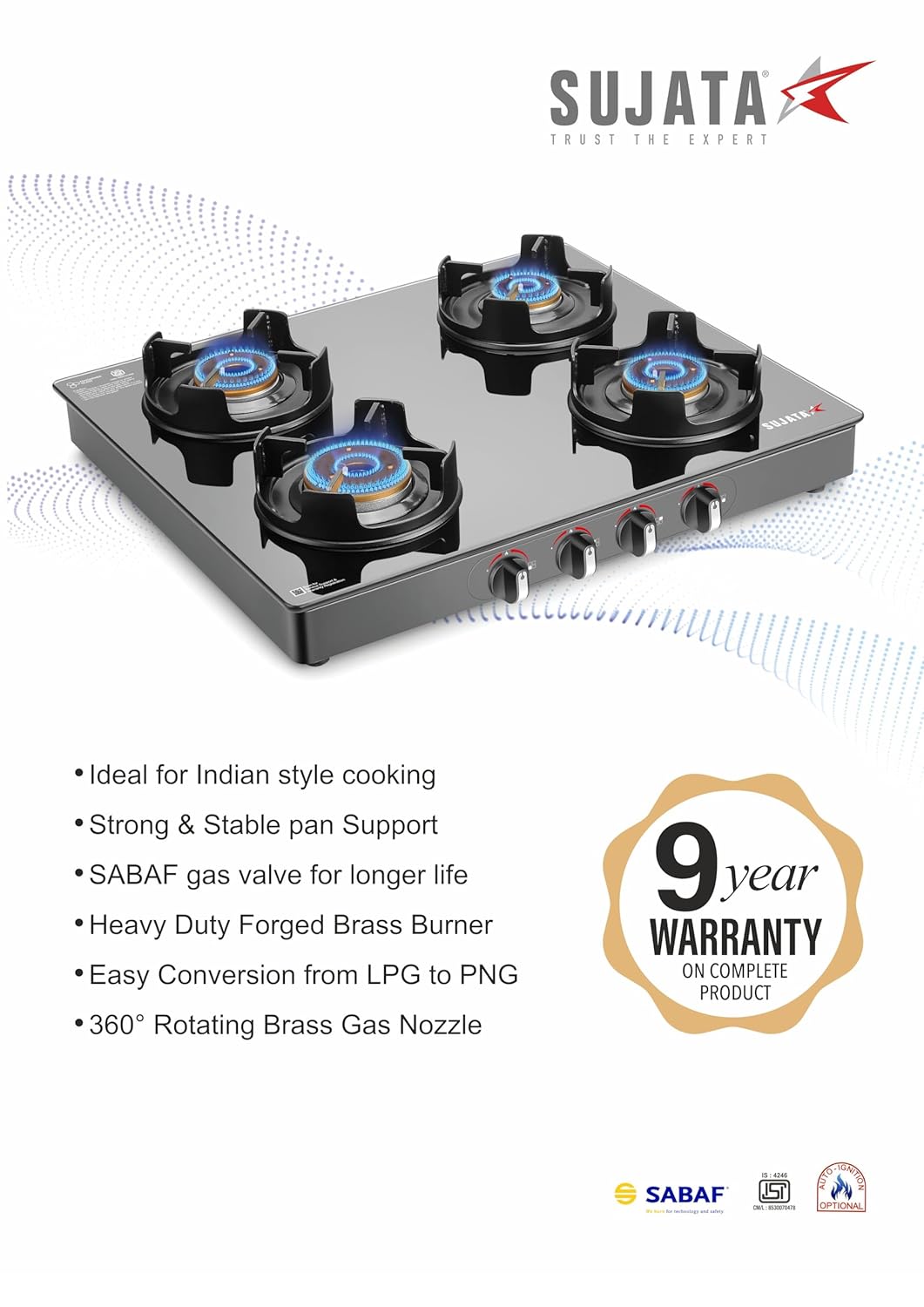 4 Burners