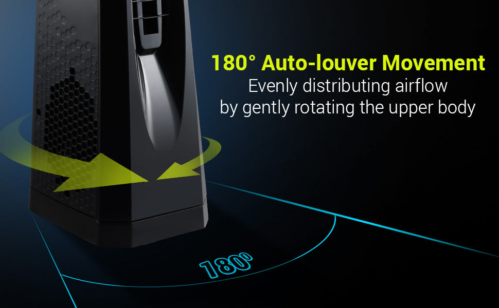 Symphony Surround B Personal Tower Fan | Silent Tower Fan for Home | BLDC