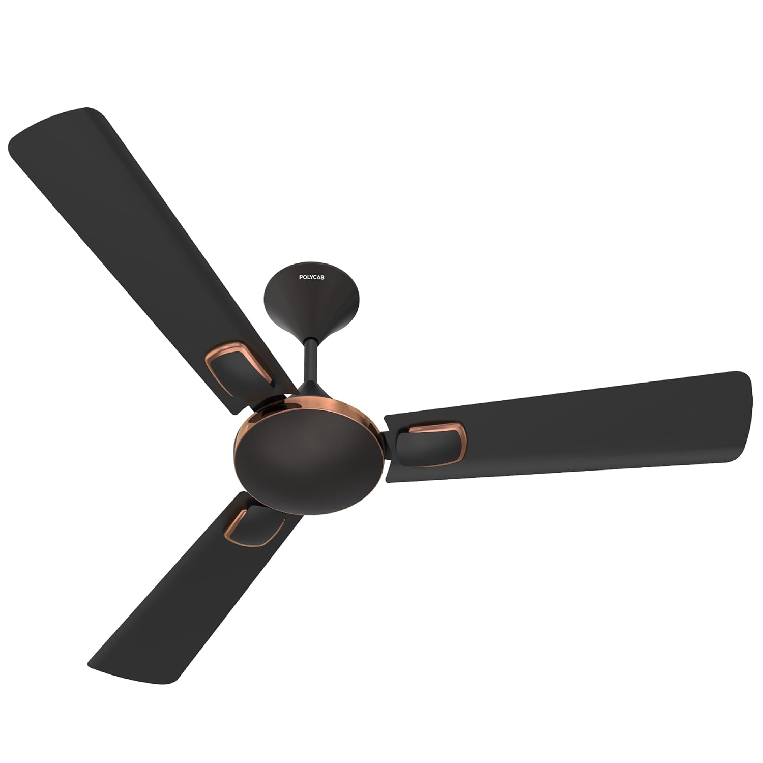 Polycab Aerobliss 1200 mm 1 Star Ceiling Fan (Onxy Black)