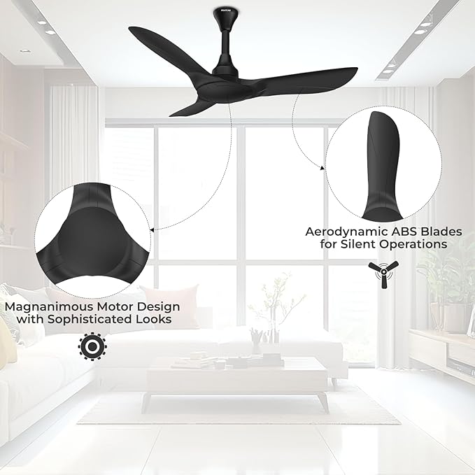 Polycab Silencio Cruiser Prime 1200mm ceiling fan| Higher Air Delivery| Low noise