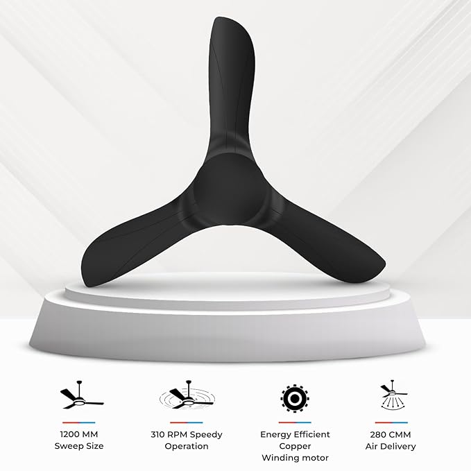 Polycab Silencio Cruiser Prime 1200mm ceiling fan| Higher Air Delivery| Low noise