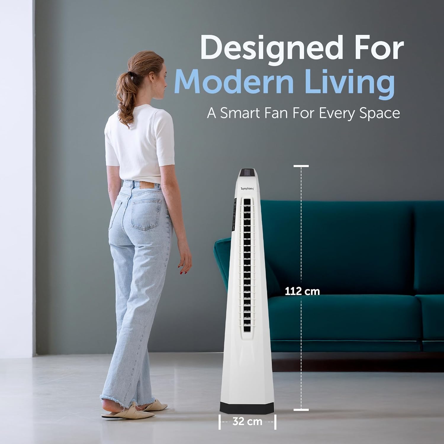 Symphony Surround-i High Speed Bladeless Technology Tower Fan