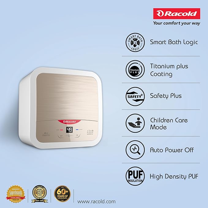 Racold Omnis DG 10L Vertical BEE 5 Star Storage Water Heater (Geyser)