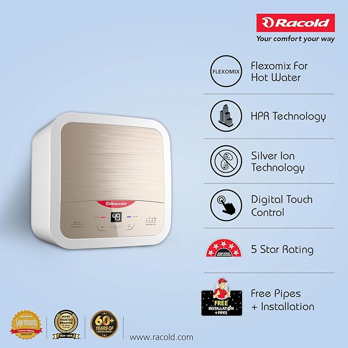 Racold Omnis DG 15L Vertical BEE 5 Star Storage Water Heater (Geyser)