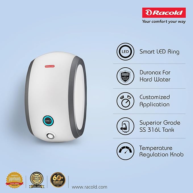 Racold Altroi+ DN 6L 3KW Vertical BEE 5 Star Instant Water Heater