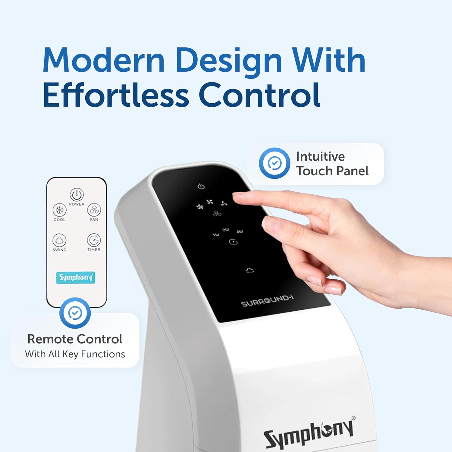 Symphony Surround-i High Speed Bladeless Technology Tower Fan