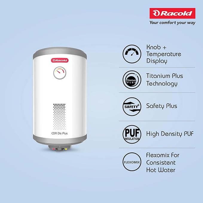 Racold CDR DLX Plus 25L Vertical Energy Efficient Storage Water Heater