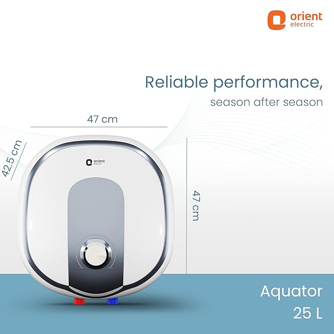 Orient Electric AQUATOR+ | 25L Storage water heater| 5 Ultra-diamond Glassline