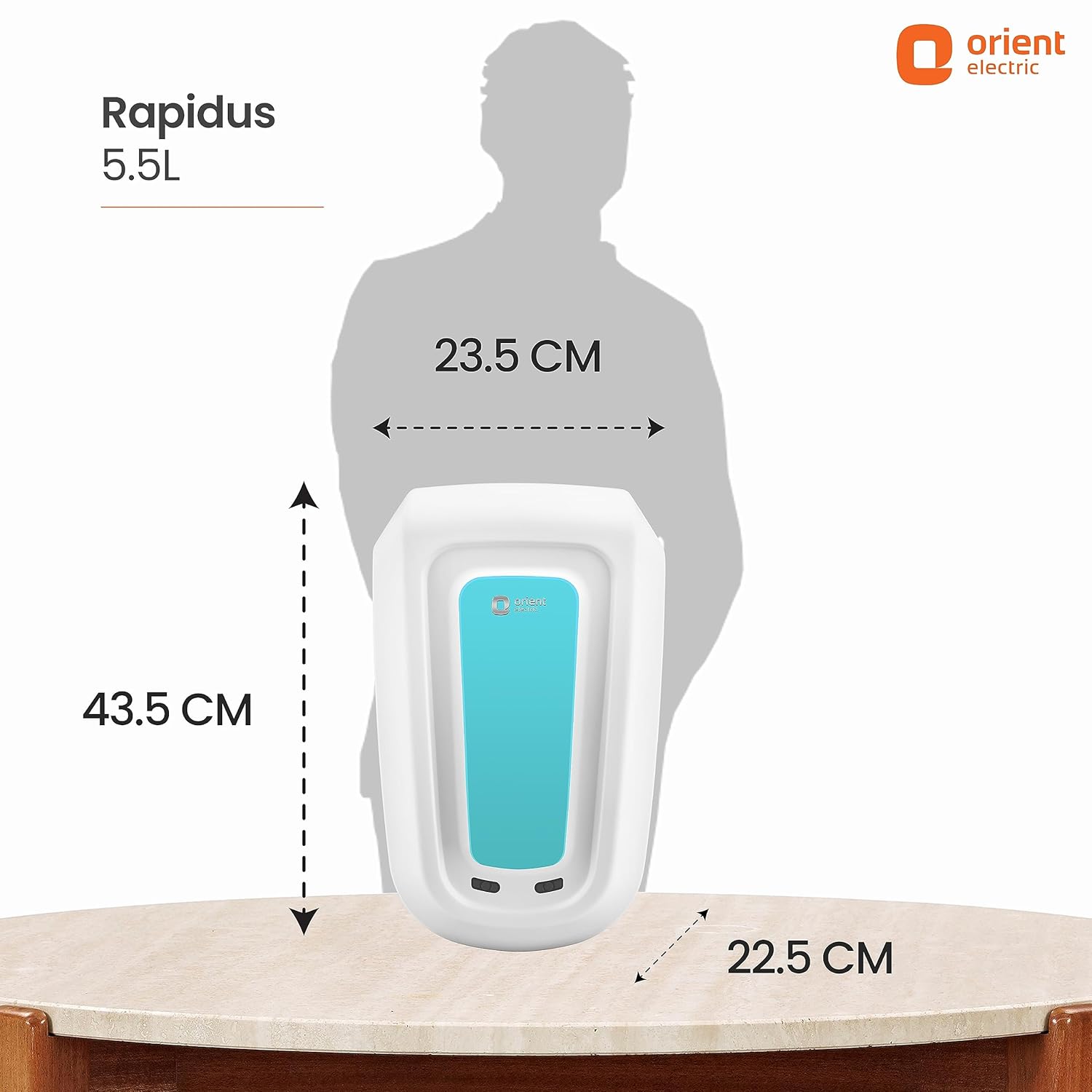 Orient Electric Rapidus 5.5L Instant Water heater