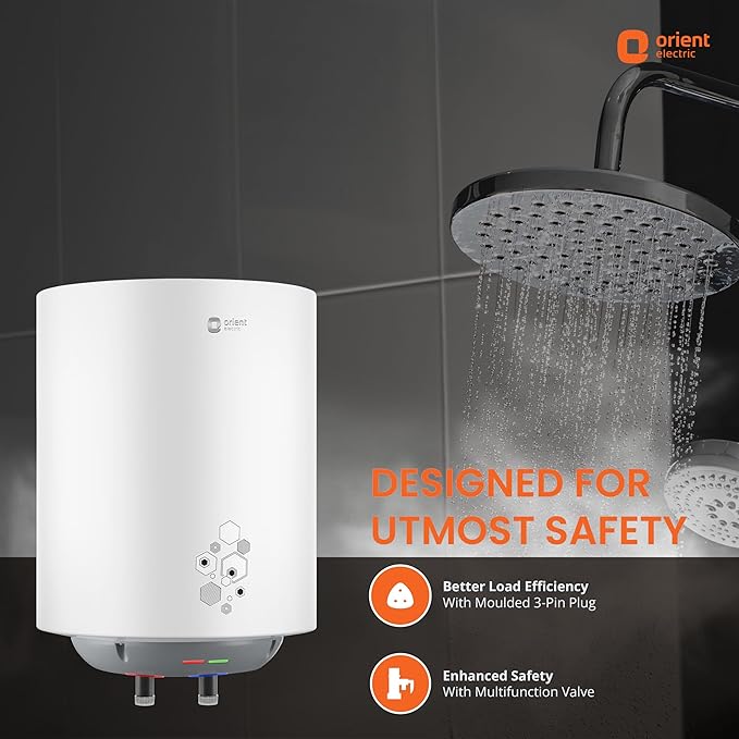 Orient Electric Ecoswift Pro 10L Water Geyser with HPE Technology | Rust Proof