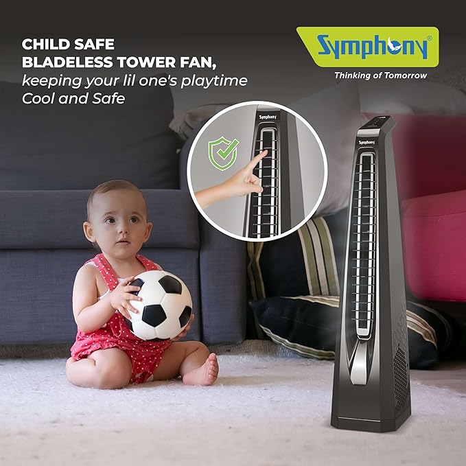 Symphony Surround B Personal Tower Fan | Silent Tower Fan for Home | BLDC